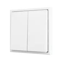 Zennio ZS702PB4MW ZS70, Двойная мягкая кнопка для 4 бинарных входов 70x70 мм – Матовый белый