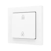 Zennio ZS551PB2MWC ZS55, Простая мягкая кнопка для 2 бинарных входов 55x55 мм – Матовый белый – На заказ
