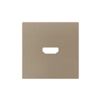 Zennio 830002504 ZS55, Крышка для HDMI-разъема 55x55 мм, Шампанское