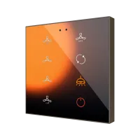 Zennio ZVIFR8C360 Плоский RGB 8. Стеклянная емкостная кнопка, 8 кнопок, 360° настройка