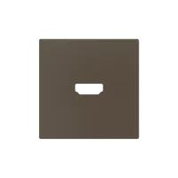 Zennio 830002503 ZS55, Крышка для HDMI-разъема 55x55 мм, Мокко