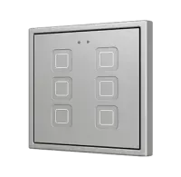Zennio ZVIT70X6S Tecla 70х6. PC-ABS Емкостная кнопка 70x70 - 6 кнопок - Серебристый (рамка ZS70 не входит в комплект)