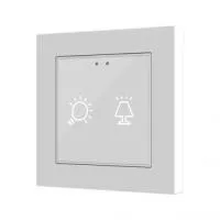 Zennio ZVIF55X2VT Емкостный сенсорный выключатель с подсветкой (55 x 55 мм) Flat 55 X2 vT