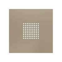 Zennio ZS70CRBOXC ZS70. RingBOX - накладка на дверной звонок KNX 70x70 мм, шампань