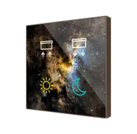 Zennio ZVIFR4 Емкостный сенсорный переключатель с RGB-подсветкой Flat RGB
