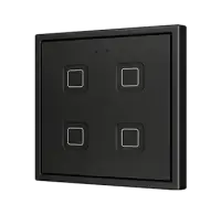 Zennio ZVIT70X4A Tecla 70х4. PC-ABS Емкостная кнопка 70x70 - 4 кнопки - Антрацит (рамка ZS70 не входит в комплект)