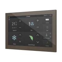 Zennio ZVIZ100M Z100. Цветная емкостная сенсорная панель (10-дюймовый дисплей), мокко