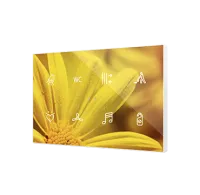 Zennio ZVIFXLX8 Flat XL X8. Стеклянный сенсорный выключатель - 8 кнопки, цвет: произвольный