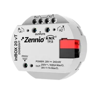 Zennio ZIOIB20VT Многофункциональный привод для скрытого монтажа с 2 выходами (16 А C-Нагрузка) inBOX 20 vT