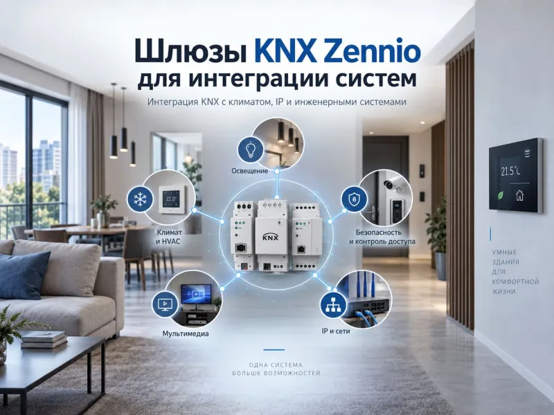 Шлюзы KNX Zennio для интеграции систем