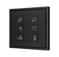 Zennio ZVIT70X6 Tecla 70х6. PC-ABS Емкостная кнопка 70x70 - 6 кнопок - Custom (рамка ZS70 не входит в комплект)
