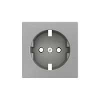 Zennio 830000406 ZS55, Крышка для розетки Schuko с винтами 55x55 мм, Серебристый