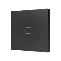 Zennio ZVITR1A Tecla RGB 1. PC-ABS Емкостный сенсорный переключатель с RGB-подсветкой, 1 кнопка, антрацит