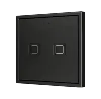 Zennio ZVIT70X2A Tecla 70 Х2. PC-ABS Емкостная кнопка 70x70 - 2 кнопки - Антрацит (рамка ZS70 не входит в комплект)