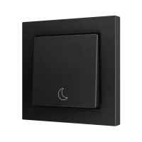 Zennio ZS551PB1AC ZS55, Простая мягкая кнопка для 1 бинарного входа 55x55 мм – Антрацит, На заказ