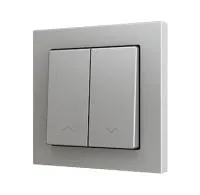Zennio ZS55CSOFT22SHS Накладка на двухклавишный выключатель KNX Soft Push Button с активными нижними кнопками с иконками вверх / вниз