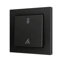 Zennio ZS551PB2AC ZS55, Простая мягкая кнопка для 2 бинарных входов 55x55 мм – Антрацит – На заказ