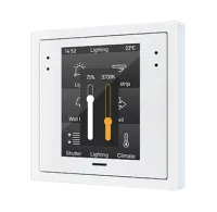 Zennio ZVIZ28W Емкостная сенсорная панель (дисплей 2,8") на 70x70 кадров Z30, цвет: Белый