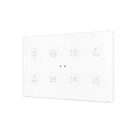 Zennio ZVITXLX8 Емкостный сенсорный выключатель с подсветкой Tecla XL X8