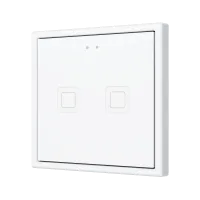 Zennio ZVITR70X2W Tecla RGB 70 X2. PC-ABS Емкостная кнопка с RGB-подсветкой, 70 x 70 пикселей, 2 кнопки