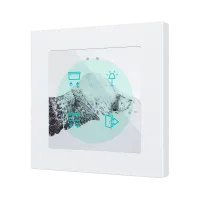 Zennio ZVIFR55X4C360 Плоская RGB 55 X4. Стеклянная емкостная кнопка 55x55, 4 кнопки, настройка на 360°