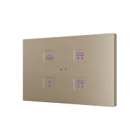 Zennio ZVITRXL4 Tecla RGB XL 4. PC-ABS Емкостная кнопка, 4 кнопки