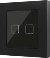Zennio ZVI-F55X2-A Выключатель сенсорный KNX Flat 55 X2, 2-кнопочный