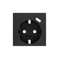 Zennio ZS55CSC1USA ZS55, Крышка для розетки Schuko с разъемом USB C 55x55 мм, Антрацит