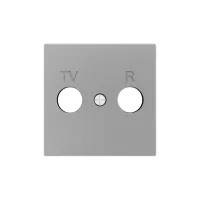 Zennio 830001506 ZS55, Декоративная накладка для вставки TV/R 55x55 мм, Серебристый