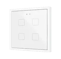 Zennio ZVIF70X4W Flat 70х4. PC-ABS Емкостная кнопка 70x70 - 4 кнопки - Белый (рамка ZS70 не входит в комплект)