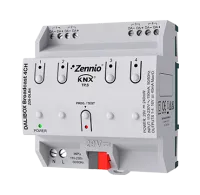 Zennio ZDI-DLB4 DALIBOX Broadcast 4CH / Интерфейс KNX-DALI, 4 канала, 20 балластов каждый