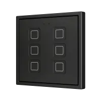 Zennio ZVITR70X6A Tecla RGB 70 X6. PC-ABS Емкостная кнопка с RGB-подсветкой, 70 x 70 пикселей, 6 кнопок
