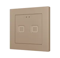 Zennio ZVIT55X2C Tecla 55 X2. PC-ABS емкостная кнопка 55x55 - 2 кнопки - ,цвет: шампанское (рама ZS55 не входит в комплект)