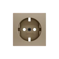 Zennio 830000404 ZS55, Крышка для розетки Schuko с винтами 55x55 мм, Шампанское