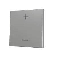 Zennio ZS70CSOFT12SC ZS70, Накладка для кнопки Simple KNX Soft 70x70 мм, Наклон вверх и вниз, Серебристый, На заказ