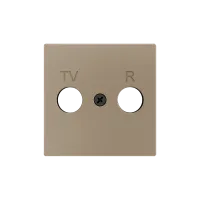 Zennio 830001504 ZS55, Декоративная накладка для вставки TV/R 55x55 мм, Шампанское
