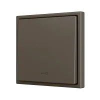 Zennio ZS701PB1KM ZS70, Простая мягкая кнопка для 1 бинарного входа 70x70 мм – Значок клавиши, Мокко