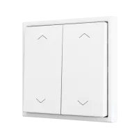 Zennio ZS702PB4S ZS70, Двойная мягкая кнопка для 4 бинарных входов 70x70 мм – Серебристый