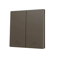 Zennio ZS70CSOFT11MC ZS70, Накладка для кнопки Simple KNX Soft 70x70 мм, Наклон вниз, Мокко, На заказ