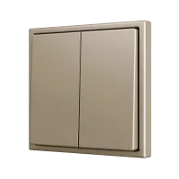 Zennio ZS702PB4C ZS70, Двойная мягкая кнопка для 4 бинарных входов 70x70 мм – Шампанское