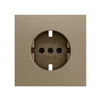 Zennio ZS70CSCSC ZS70, Крышка для розетки Schuko без винтов 70x70 мм, Шампанское