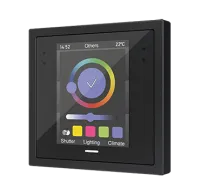 Zennio ZVIZ28A Емкостная сенсорная панель (дисплей 2,8") на 70x70 кадров Z28, цвет: Антрацит