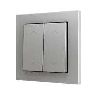 Zennio ZS552PB4SS ZS55. Простая сенсорная кнопка для 1 двоичного входа, 55 x 55 мм, Серебристый