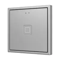 Zennio ZVITR55X1S Tecla RGB 55 X1. PC-ABS Емкостный сенсорный переключатель с RGB-подсветкой (55 x 55 мм), 1 кнопка, серебряный