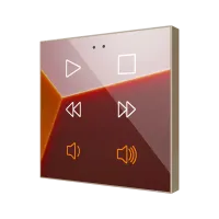 Zennio ZVIFR6C360 Плоский RGB 6. Стеклянная емкостная кнопка, 6 кнопок, 360° настройка