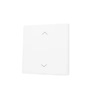 Zennio ZS55CSOFT12SHMW ZS55, Крышка для простой мягкой кнопки KNX 55x55 мм, Наклон вверх и вниз, Значок затвора, Матовый белый
