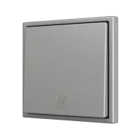 Zennio ZS701PB1SC ZS70, Простая мягкая кнопка для 1 бинарного входа 70x70 мм – Серебристый – На заказ, Минимум 100 единиц на дизайн