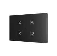 Zennio ZVITXLX4 Емкостный сенсорный выключатель с подсветкой Tecla XL X4