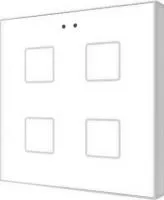 Zennio ZVI-F4-GW Выключатель сенсорный KNX Flat F4, 4-кнопочный
