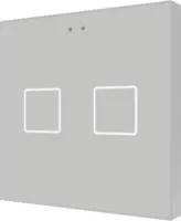 Zennio ZVI-F2-S Выключатель сенсорный KNX Flat F2, 2-кнопочный